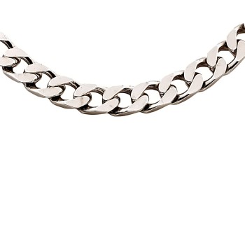 Silver 20 inch curb Chain